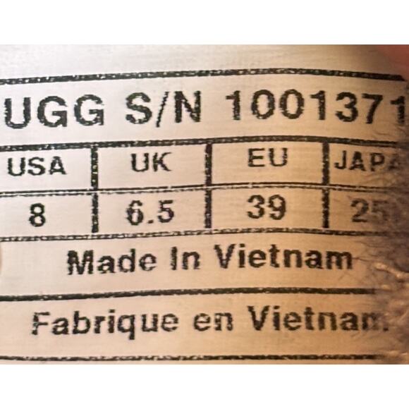 Ugg Women's Brynn Boots Size 8 Leather Shearling Quilted Winter Outdoor Read - Picture 14 of 16